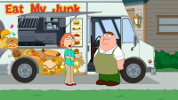 Lois Griffin, Peter Griffin, Meg Griffin in 'Saturated Fat Guy', Family Guy Season 15, Episode 16