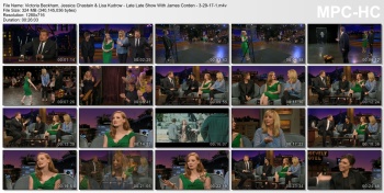 Victoria Beckham, Jessica Chastain & Lisa Kudrow - Late Late Show With James Corden - 3-29-17