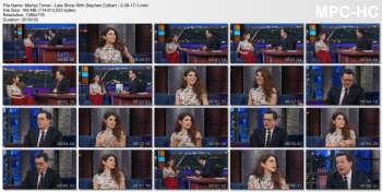 Marisa Tomei - Late Show With Stephen Colbert - 3-30-17