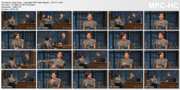 Ruby Rose - Late Night With Seth Meyers - 2-8-17